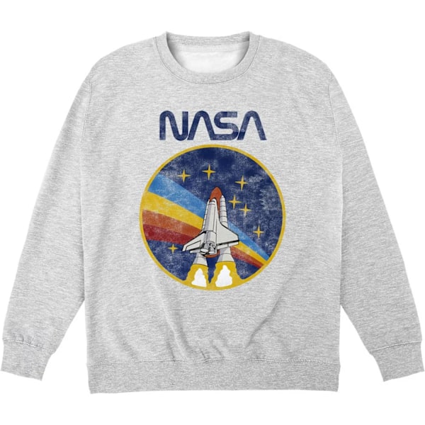 NASA Unisex Vuxen Raket Sweatshirt L Heather Grey Heather Grey L