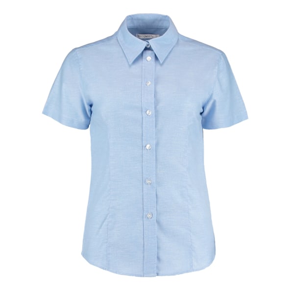 Kustom Kit Dam/Dam Short Sleeve Workwear Oxford Shirt 6 U Light Blue 6 UK