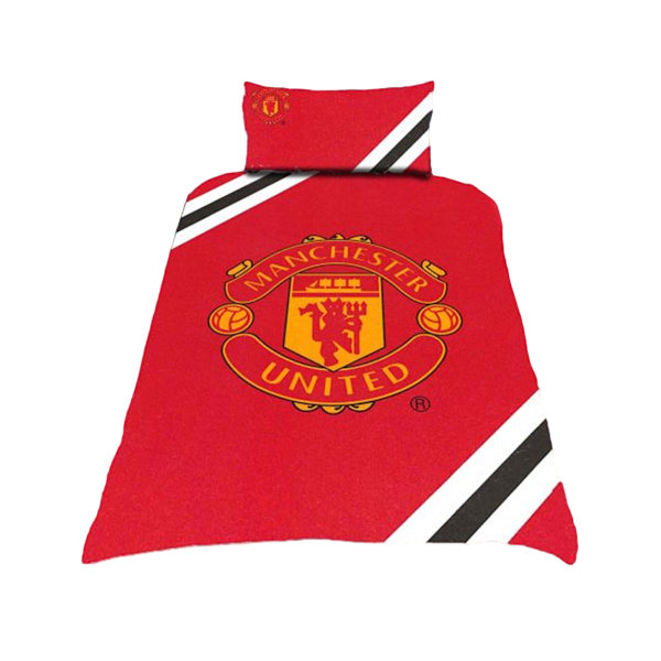 Manchester United FC Core Stripe Täcke Set Singel Klassisk Grön Classic Green Single