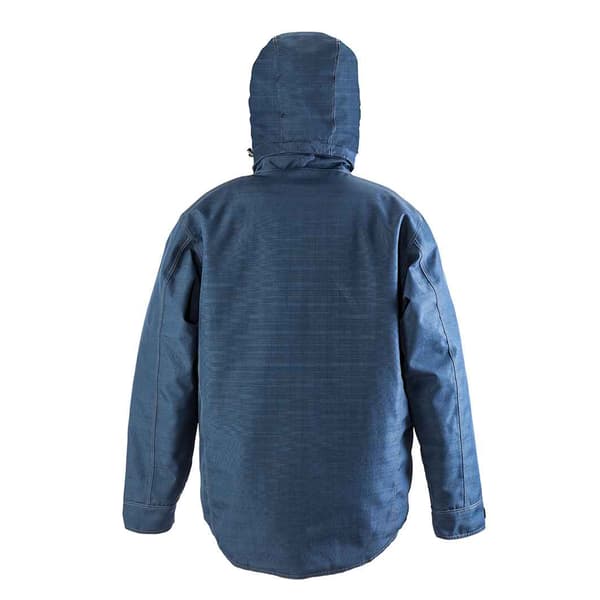 Result Herr Vattentät Denim Texturerad Robust Jacka L Marinblå Navy L