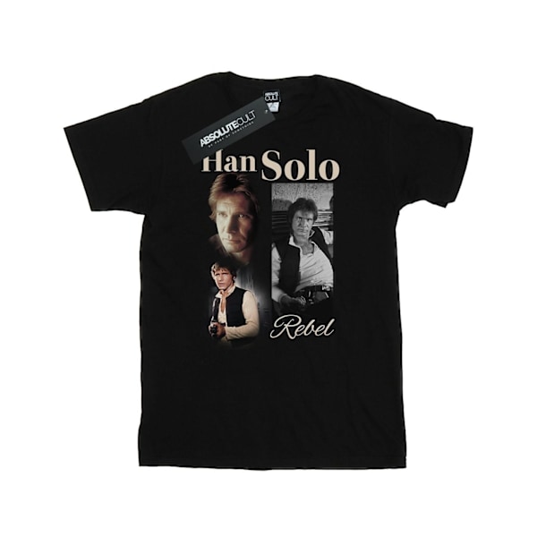 Star Wars Herr Han Solo 90-talsstil T-shirt XL Svart Black XL