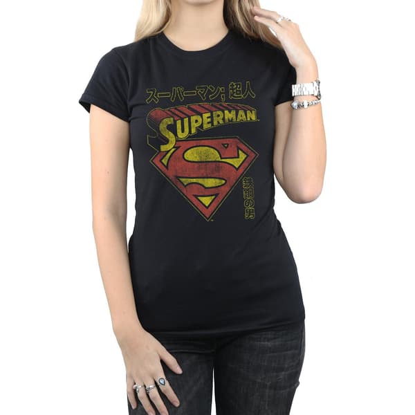 DC Comics Dam/Dam Superman Shield T-shirt i bomull L Svart Black L