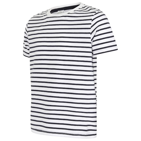 SF Minni Barn/Barn Striped T-Shirt 11-12 År Vit/Oxfor White/Oxford Navy 11-12 Years