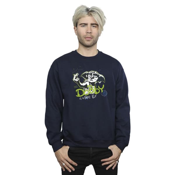 Harry Potter Herr Dobby A Elf Sweatshirt M Marinblå Navy Blue M