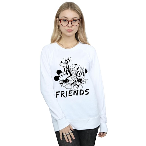 Disney Dam/Kvinnor Mickey Mouse Och Vänner Sweatshirt XL Vit White XL