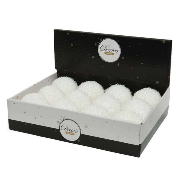 Kaemingk Skum Enfärgad Julkula Storlek Vit White One Size