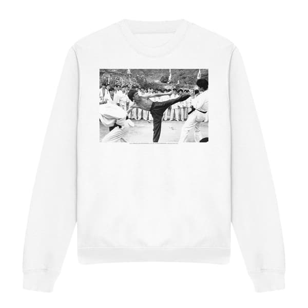 Bruce Lee Herrspark Kick To The Head Sweatshirt L Vit White L