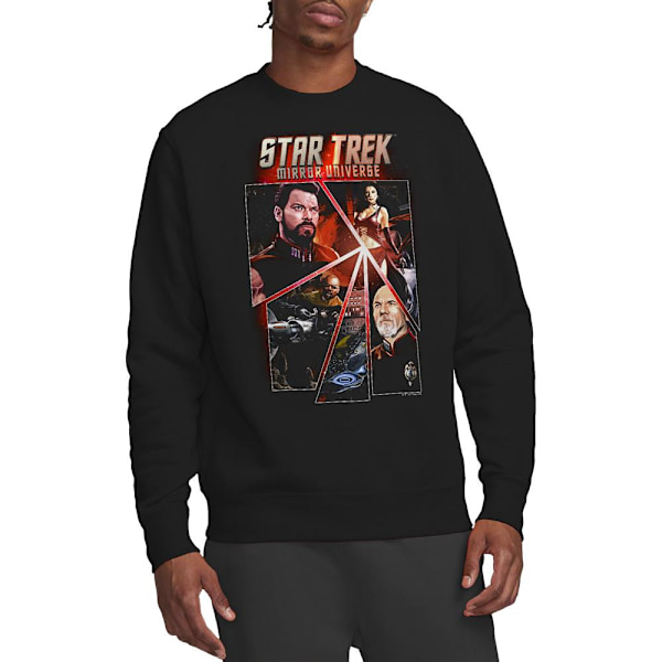 Star Trek Unisex Vuxen Paneler Sweatshirt M Svart Black M