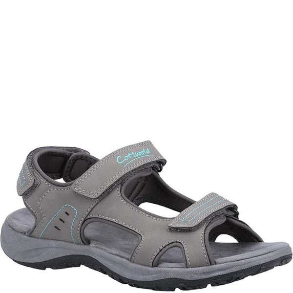 Cotswold Womens/Ladies Freshford Recycled Sandals 8 UK Grå/Turkos Grey/Turquoise 8 UK