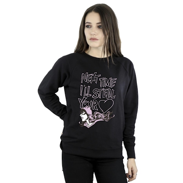 DC Comics Dam/Kvinnor Batman Batgirl I´ll Steal Your Heart Sweatshirt Black XXL