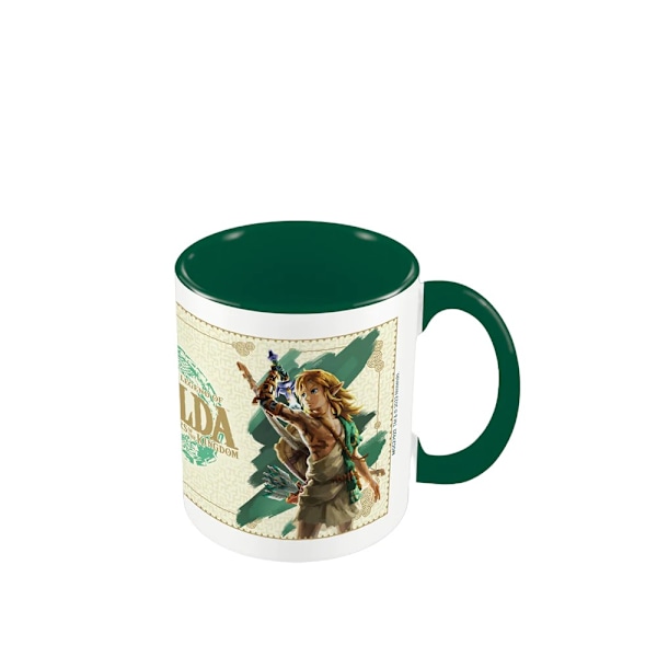 The Legend Of Zelda: Tears Of The Kingdom Link Unleashed Mug On Beige/Green One Size