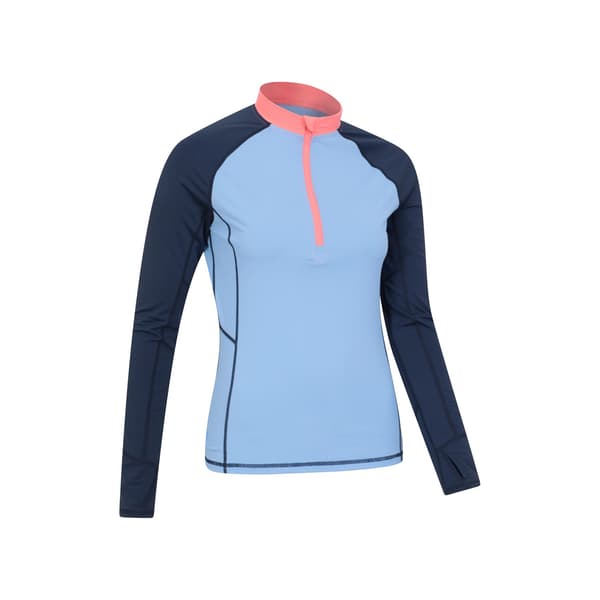Mountain Warehouse Helston Långärmad Rash Guard för Dam Blue 12 UK