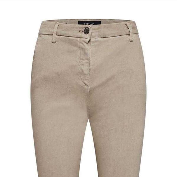 Replay Dam/Dam Bomulls Slim Jeans 26S Beige Beige 26S