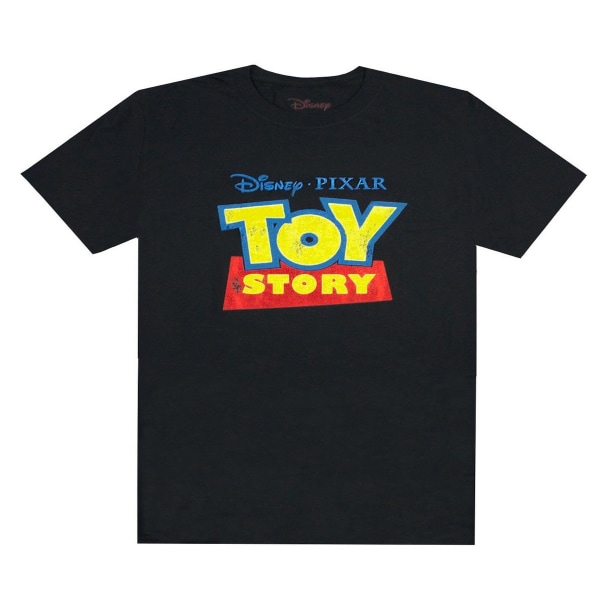 Toy Story Damer/Damer Nödställda Logotyp Pojkvän T-shirt S Bla Black S