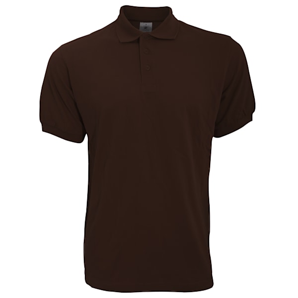 B&C Safran Herr Poloskjorta / Herr Kortärmad Poloskjorta S Brun Brown S