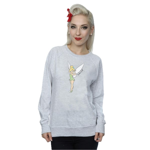 Tinkerbell Dam/Kvinnor Klassisk Sweatshirt XL Heather Grey Heather Grey XL