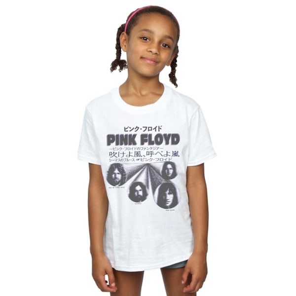 Pink Floyd Girls Japanese Cover Bomull T-shirt 12-13 År Vit White 12-13 Years