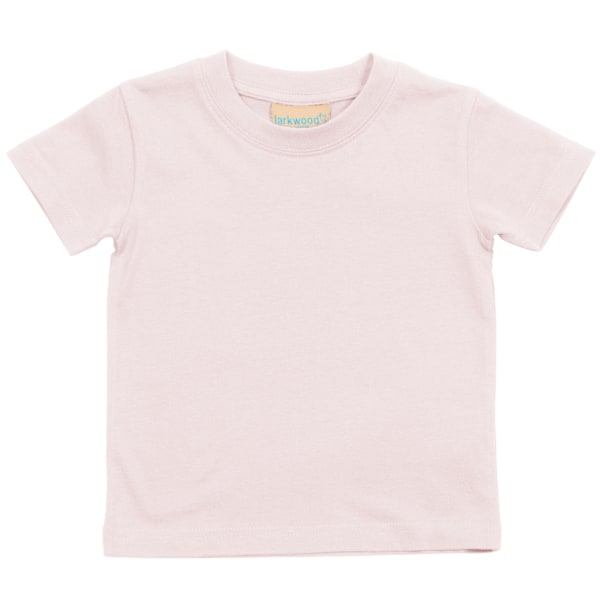 Larkwood Baby/Barn T-shirt med rund hals / Skoluniform 3-4 Ljus Pale Pink 3-4