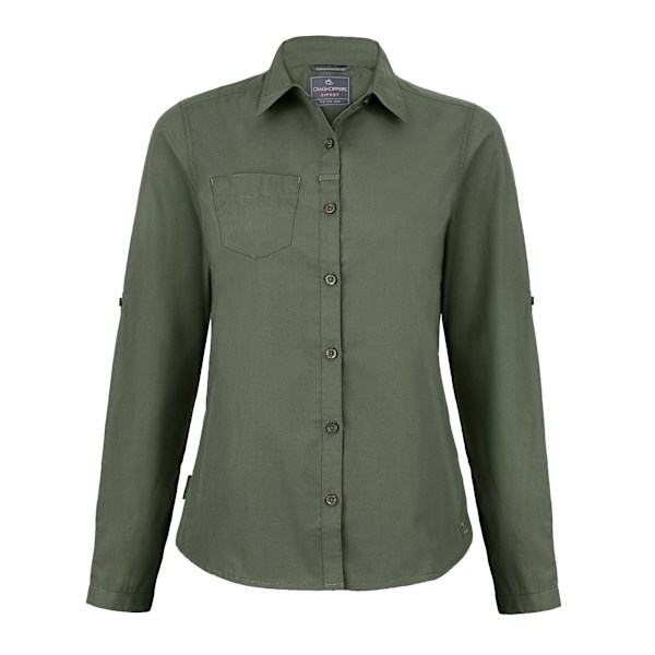 Craghoppers Womens/Ladies Expert Kiwi Long-Sleeved Shirt 10 UK Cedar Green 10 UK