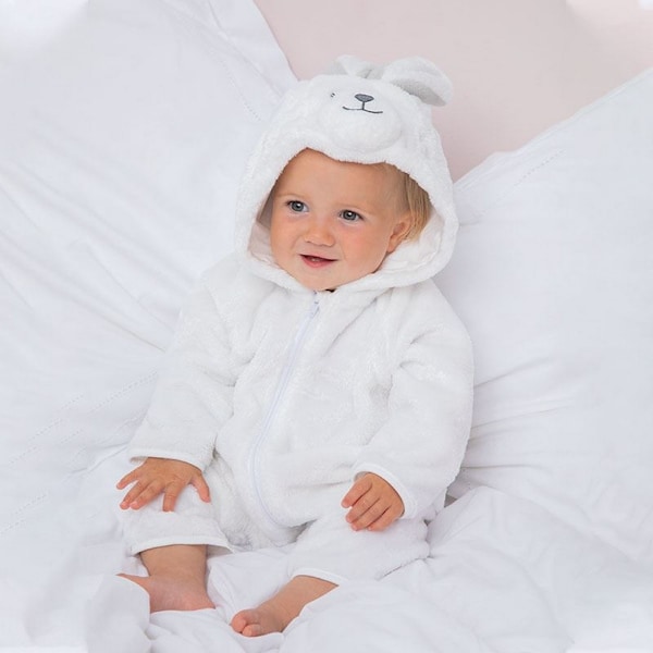 Larkwood Babies Kanin Design All In One 0-6 Månader Vit White 0-6 Months