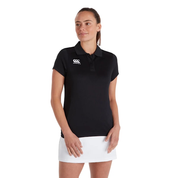 Canterbury Womens/Ladies Club Dry Polo Shirt 10 UK Svart Black 10 UK