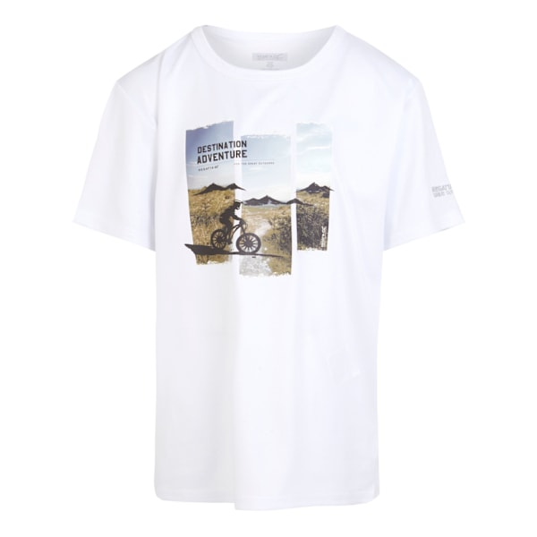 Regatta Barn/Kids Alvardo VIII Cykling T-shirt 7-8 År Vit White 7-8 Years