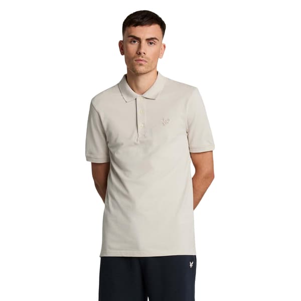 Lyle & Scott Herr Tonal Eagle Pikétröja S Beige Beige S