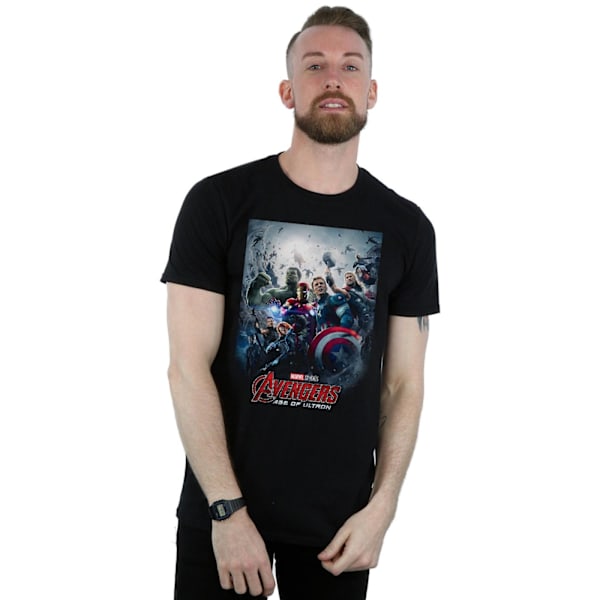 Marvel Studios Avengers Age Of Ultron Poster T-shirt M Svart Black M