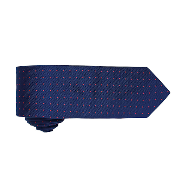 Premier Mens Micro Dot Pattern Formal Work Tie One Size Navy/ R Navy/ Red One Size