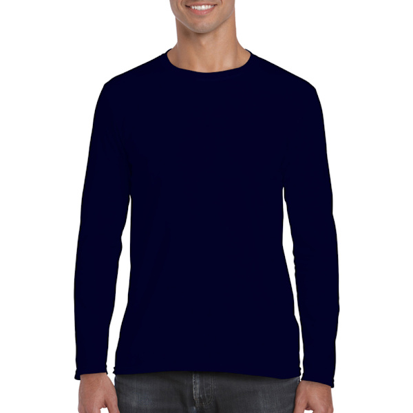 Gildan Soft Style långärmad T-shirt M Navy Navy M