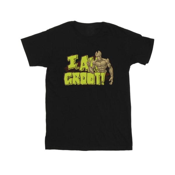 Guardians Of The Galaxy Boys I Am Groot T-shirt 12-13 år Bla Black 12-13 Years