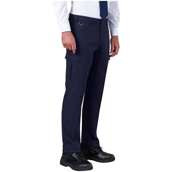 Brook Taverner Herr Tours Skräddarsydda Cargobyxor 34R Marinblå Navy 34R