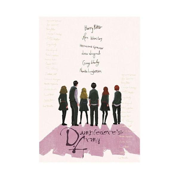 Harry Potter Dumbledore's Army Print 60cm x 80cm Kräm/Svart Cream/Black 60cm x 80cm