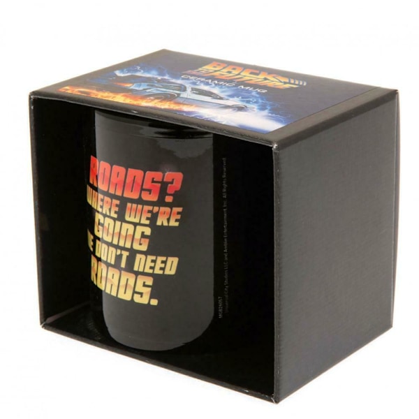 Tillbaka till framtiden Mugg En Storlek Svart Black One Size