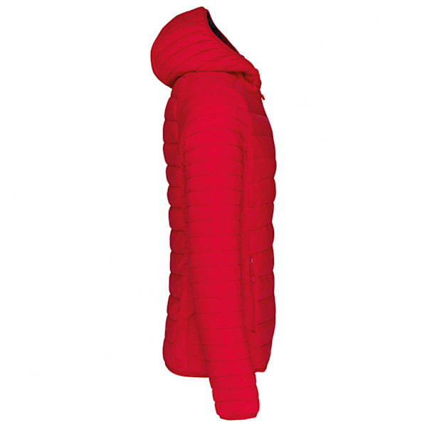Kariban Herr Lättvikts Vadderad Jacka med Huva 3XL Röd Red 3XL