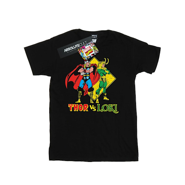 Marvel T-shirt för män Thor Vs Loki 4XL Svart Black 4XL