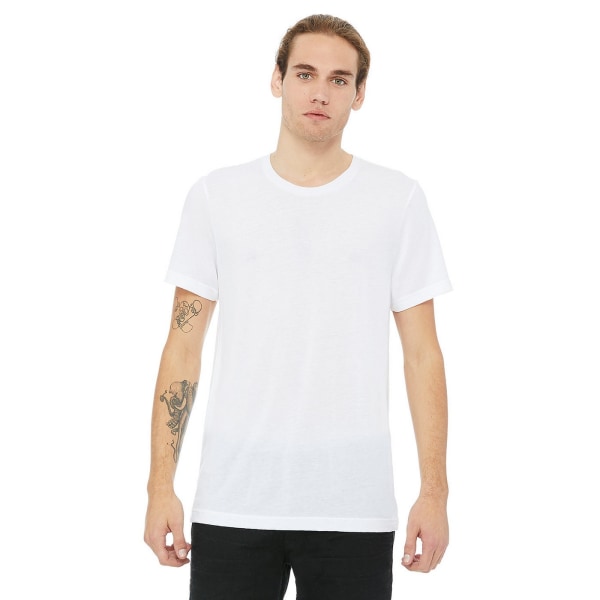 Canvas Triblend T-shirt med rund hals / kortärmad herr T-shirt M Peach Triblend M
