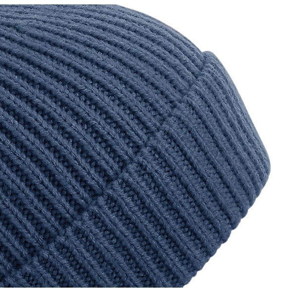 Beechfield Unisex Engineered Knit Ribbed Beanie One Size Steel Steel Blue One Size