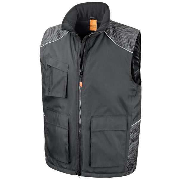 Result Unisex Work-Guard Vostex Bodywarmer / Gilet / Workwear M Black M