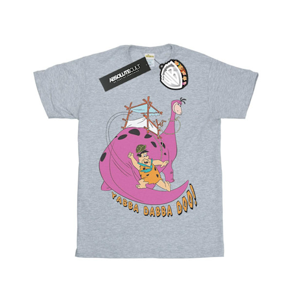 The Flintstones Girls Yabba Dabba Doo Bomull T-shirt 9-11 år Sports Grey 9-11 Years