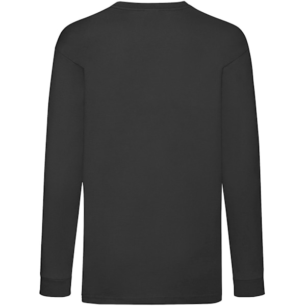 Fruit Of The Loom Barn/Barn Langärmad T-shirt 7-8 Svart Black 7-8