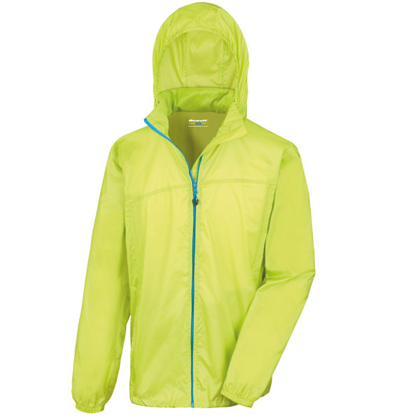Result Lättvikts Packaway Jacka för Män 3XL Lime/Kungsblå Lime/Royal Blue 3XL