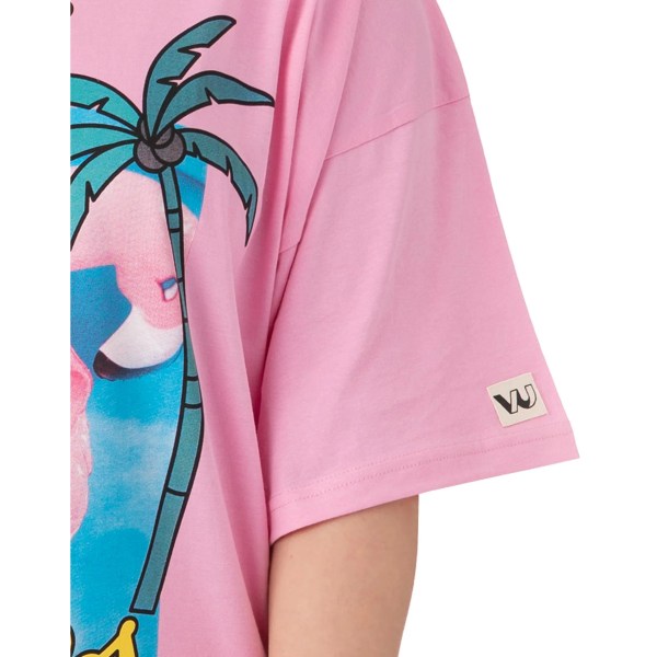 Barbie Dam/Ladies Cali Vibes Oversized T-Shirt Dress S Paste Pastel Pink S