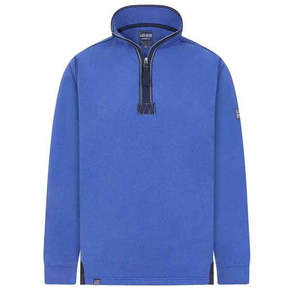 Lazy Jacks Herr Quarter Zip Sweatshirt S Royalblå Royal Blue S