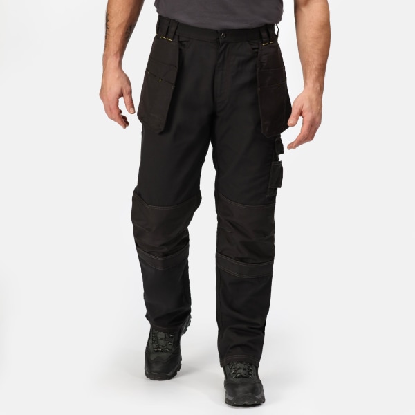 Regatta arbetsbyxor med hölster för män (korta, vanliga och långa Black 38 Short