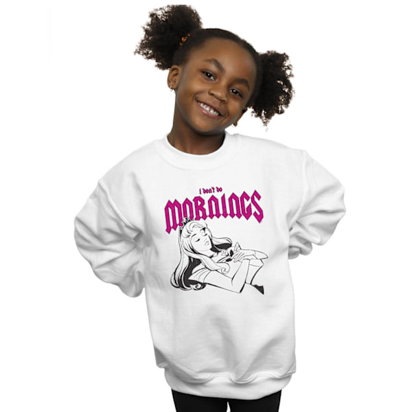 Disney Girls Sleeping Beauty Don´t Do Mornings Sweatshirt 7-8 år White 7-8 Years