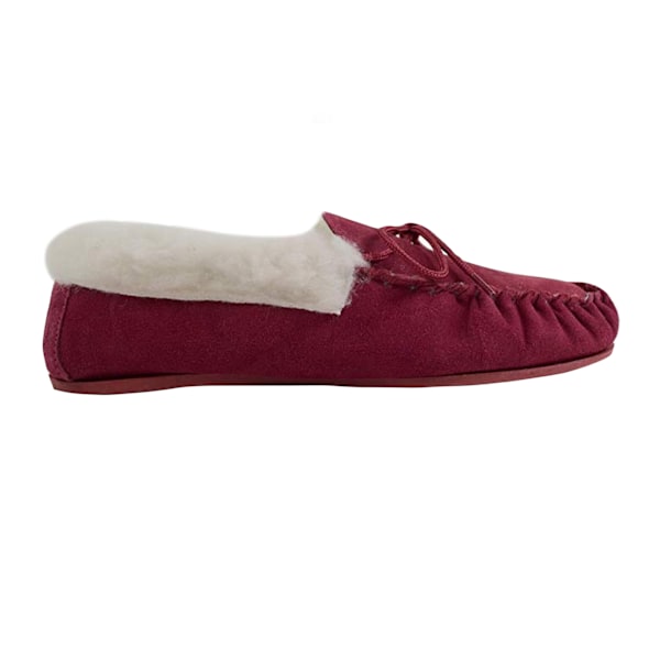 Eastern Counties Leather Dam/Dam Hard Sole Ullfodrade Moc Crimson 9 UK
