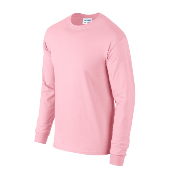 Gildan Unisex Vuxen Ultra Plain Bomull Långärmad T-shirt S L Light Pink S