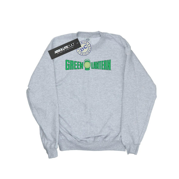 DC Comics Herr Grön Lykta Text Logo Sweatshirt S Sports Grey Sports Grey S