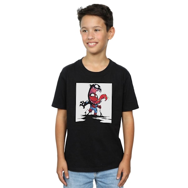 Marvel Boys Spider-Man Venom Cartoon T-shirt 12-13 år Svart Black 12-13 Years